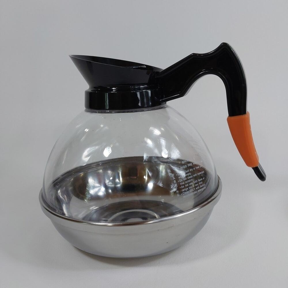 Daily Chef plastic‎ Coffee carafe with Steel Base and Removable Decaf Label